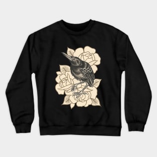 Starling with Roses Crewneck Sweatshirt